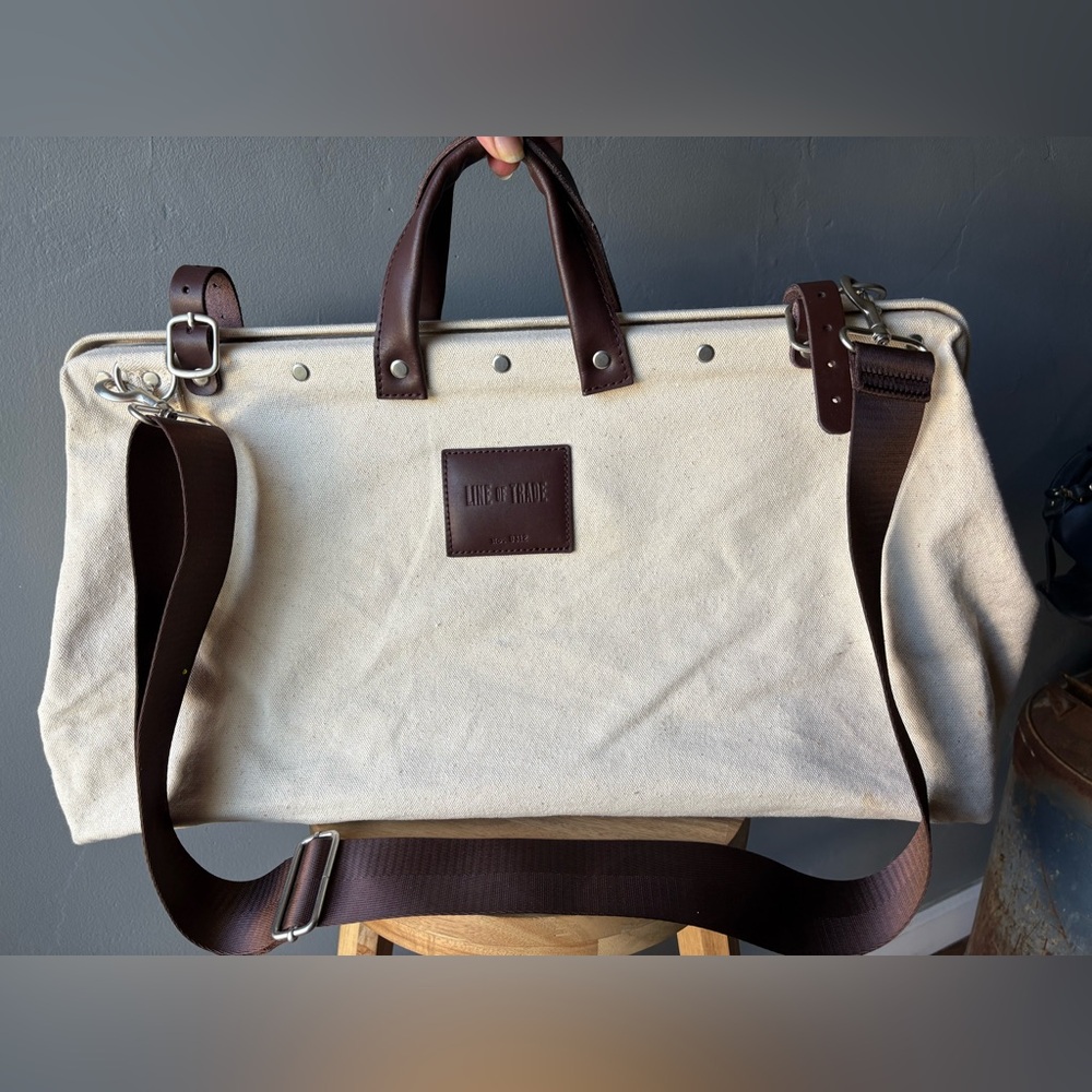 Line of Trade Weekender Bag - Off-White/Brown